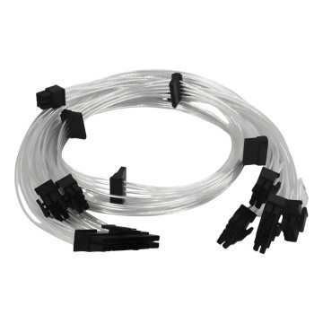 Premium Tailor Made Silver Wire Modular Cables Set for Corsair