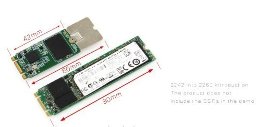 M 2 Ngff Nvme Ssd 2242 2260 2280 Length Extension Adapters 3 Pack