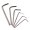Short Arm Long Reach Hexagonal Hex Key Allen Wrench 0.9mm to 4mm