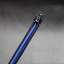 Premium Single Braid Sleeved PCI-E 6-Pin Extension Cable (Black/Blue)