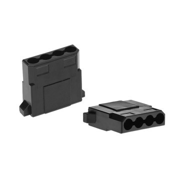 modDIY Standard 4-Pin Female Connector (Black) with Pins