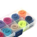 10 Compartment Transparent Plastic Parts Box with Cable Ties