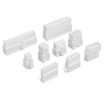 Power Supply White Connectors Set 9pcs
