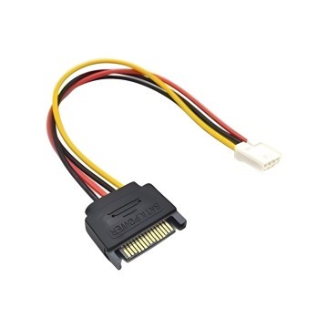SATA Power to 4-Pin Floppy Drive FDD Power Adapter Cable (20cm)