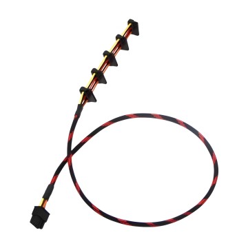 Premium Custom Sleeved 5 x SATA Integrated Modular Cable for Thermaltake