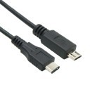 USB 3.1 Type-C Male to USB 2.0 Micro-USB Male Adapter Cable (Black)