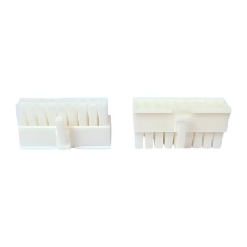 18 Pin PSU Modular Power Female Connector with Pins White