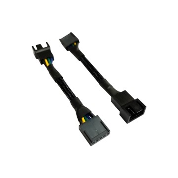 4 Pin CPU PWM Fan to 5 Pin Fan Header Adapter Sleeved Cable 5cm for HP