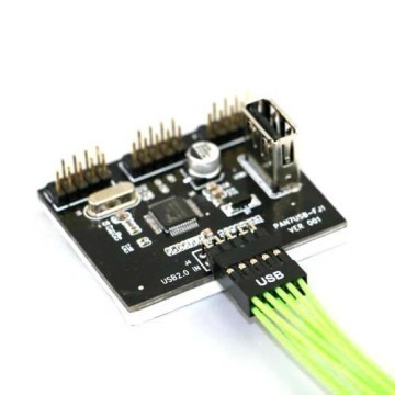 thumbnail image 2 of CY USB 2.0 9pin To 10pin Header Splitter – 1 To 4 Female HUB Adapter Cable – 60cm 2 of 2