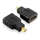HDMI Female to micro-HDMI Male Adaptor w/Gold Plated Connector