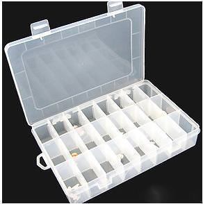 24 Compartment Transparent Plastic Parts Box