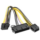 ATX PSU 24 Pin to 12 Pin Main Power Adapter Cable 20cm for HP DL2000 X58