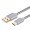 Premium Gold Plated Micro USB Fast Charge Cotton Sleeved Cable (Grey)