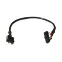 USB 2.0 9 Pin Male to USB 3.0 20 Pin Female Low Profile 30cm