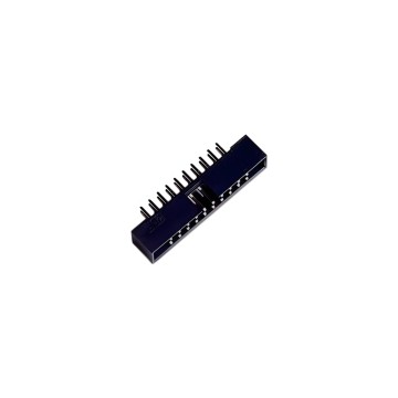 DC3 20P 2.54mm 2 x 10P FC Male Pitch Header Black