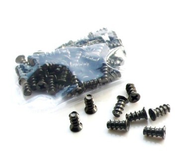 (Special Offer) Premium Black/Silver M5 Fan Screw (100 Pack)