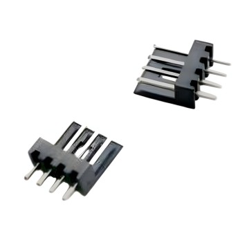 MODDIY 4pin Floppy Power Male Connector Black