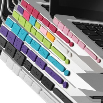 Anti Dust Smart Port Cover Set for Macbook Air / Retina / Pro (8 Colors)