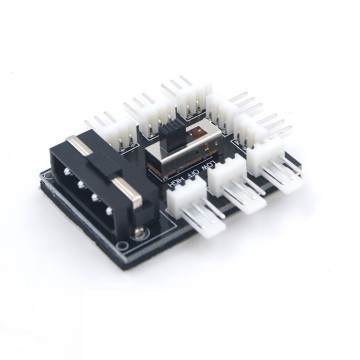 Molex Power Distribution PCB 8-Way 3-Pin Block Fan Hub Power Splitter