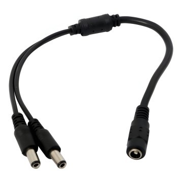 DC5.5x2.1mm Power 1 to 2 Splitter Cable
