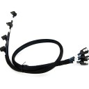 SATA III 6Gbs High Speed Cable with Latch x 4 Sleeved