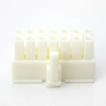 14-Pin PSU Modular Power Female Connector w/ Pins - White