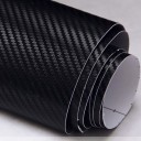 Black Carbon Fibre Sticker 3D Matt Dry Vinyl with Texture