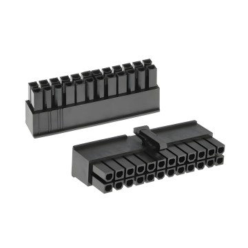 MODDIY ATX 24 Pin Female Connector Housing Black