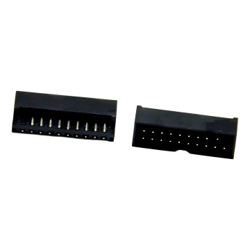 Black USB 3.0 19Pin 20Pin IDC 20P Solder Type Male Header Connector