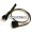 9-Pin USB Internal Header Y Splitter Cable + Molex Powered (5cm)