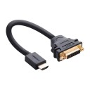Premium 1080i HDMI to DVI Female Cable 24K Gold Plated Connector 30cm