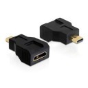 Mini HDMI to Micro HDMI Adaptor w/Gold Plated Connector
