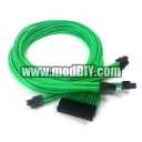 Seasonic Platinum 1000w PSU, UV Green, Custom Cables