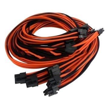 Corsair AX Professional Series Individually Sleeved Modular Cable Set Black Orange