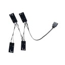 RGB Fan to Standard RGB 5v 3 Pin Adapter Cable for Corsair HD LL 120