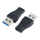 5Gbps USB 3.0 Type A Male to USB 3.1 Type C Female Adapter Black