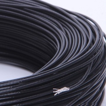 FEP Silver Plated Copper Wire (Cu/Ag 18AWG) - Black