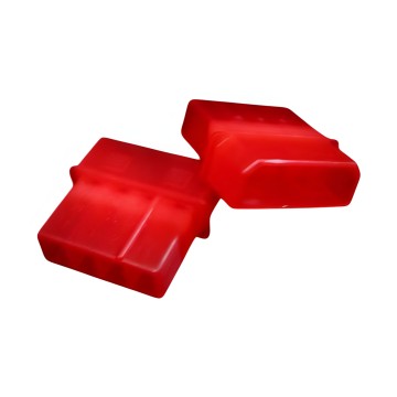 Standard 4 Pin Male Connector Red with Pins