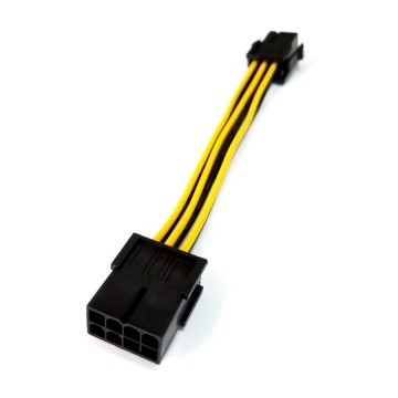PCI-e 8 Pin to 6 Pin Male to Male PCI-Express Power Cable (30cm)