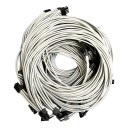 Premium Single Sleeved Modular Cables Grey Silver for EVGA