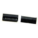 Black USB 3.0 19Pin 20Pin IDC 20P Solder Type Male Header Connector
