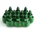 M3.5 Easy Grip Anodized Aluminum Thumbscrew - Green (4 Pack)