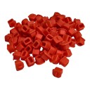 MODDIY USB B Type B Protective Jack Cover Red 100pcs