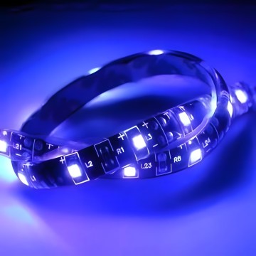 Custom Length Sleeved LED Light Strip Blue