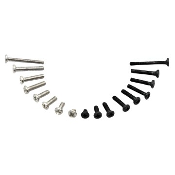 M1.2 x 8mm Black Silver Screws PM1.2X8