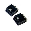 6-Pin Graphics Card PCIe Male Header Connector - 90% Angled - Black