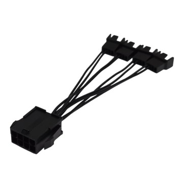 8 Pin CPU EPS Power to 4 x 4 Pin Fan Connector Adapter Cable