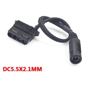 DC5.5x2.1mm Power to 4-Pin Molex Adapter Cable (20cm)