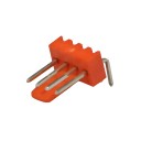 4 Pin 3 Pin 2.54mm Pitch 2510 Fan Male Angled Connector Red