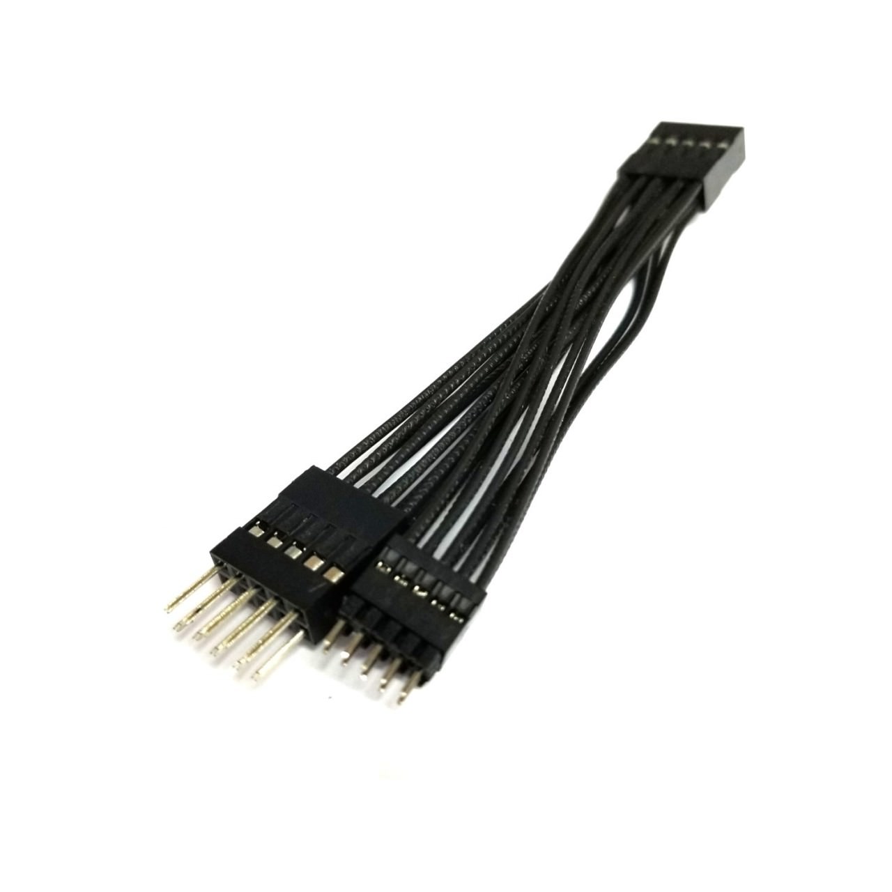 Internal USB 2.0mm and 2.54mm 10 Pin Male Splitter Cable 5cm - MODDIY